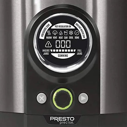 Presto 12-Quart Digital Pressure Canner  Black Stainless Steel Home Canning System with Programmable Settings