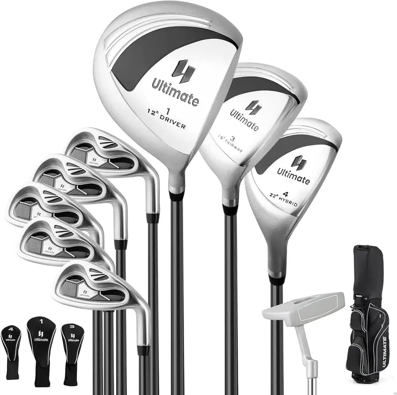 Women’s Complete Golf Club Set — 9-Piece Starter Kit with Rolling Cart Bag