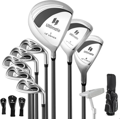 Women’s Complete Golf Club Set — 9-Piece Starter Kit with Rolling Cart Bag