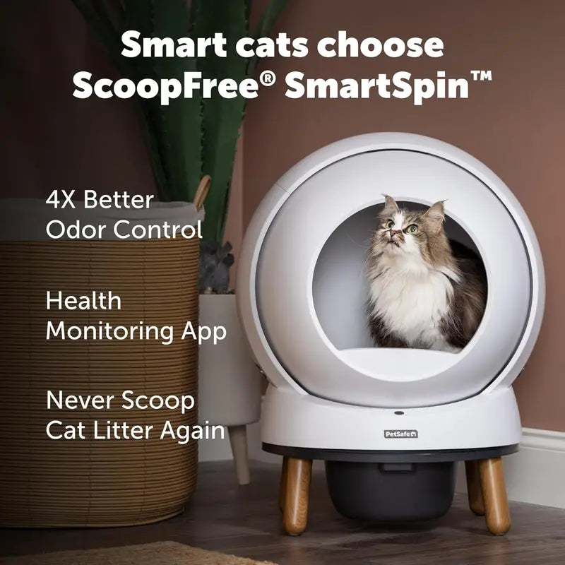 PetSafe ScoopFree Connect Self-Cleaning Litter Box  Wi-Fi Enabled with Health Tracking & App Alerts