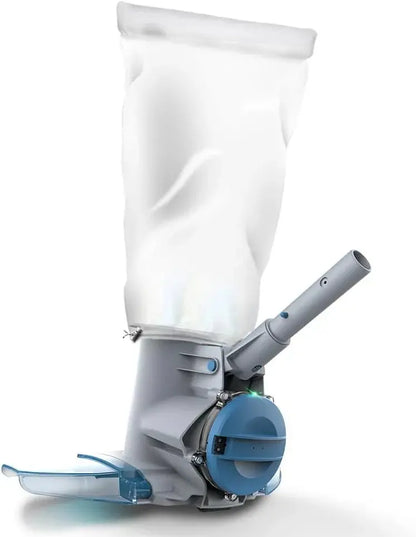 Cordless Rechargeable Pool Vacuum  30 GPM Suction, 75-Min Runtime, Extra-Large Debris Bag for Above-Ground & In-Ground Pools