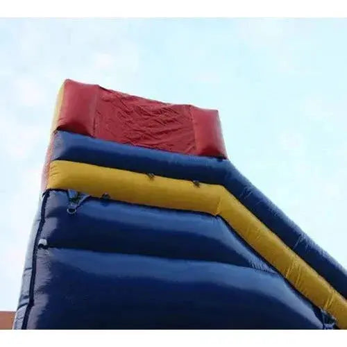 20-Foot Inflatable Dual-Lane Water Slide with Integrated Pool and Drying Zone