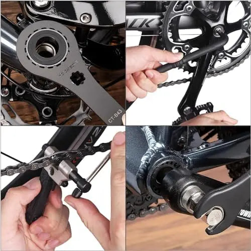 22-Piece Bike Tool Kit with Portable Storage Case for Road & Mountain Bikes