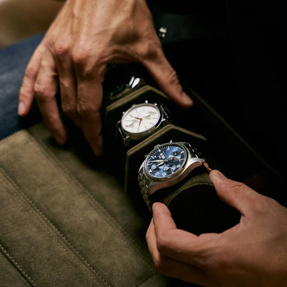 Triple Watch Roll - Brown