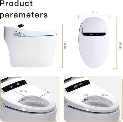 XEK Smart Bidet Toilet  All-in-One One-Piece Intelligent Toilet with Integrated Wash Functions