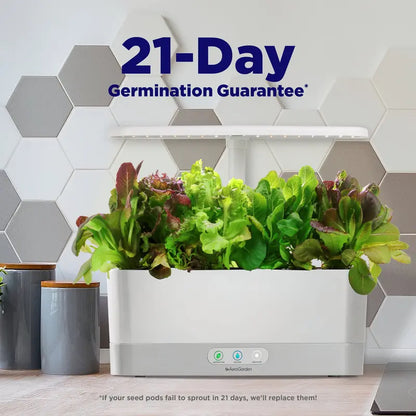 AeroGarden Harvest Slim with Gourmet Herb Seed Pod Kit, Black