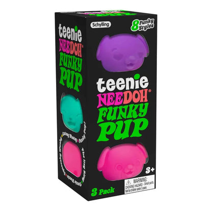 Teenie NeeDoh Funky Pup  Mini Puppy-Themed Squish Toy