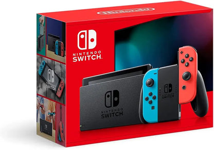 Nintendo Switch Handheld Console  Neon Blue & Red Joy-Con Bundle for Portable Gaming