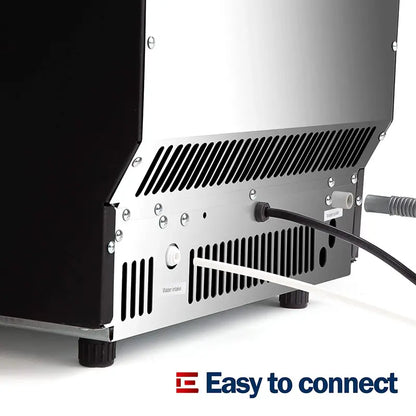 Euhomy Commercial Undercounter Ice Maker  100-Lb/Day Stainless Steel Unit with Dual Water Inlets