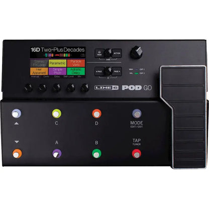 Line 6 POD Go Guitar Effects Processor  Compact Multi-Effects Pedalboard with Amp Modeling & Looper