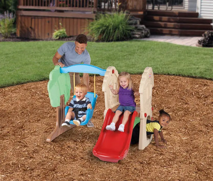 Little Tikes Hide and Seek Climber and Swing  Kids Slide Backyard Play Set