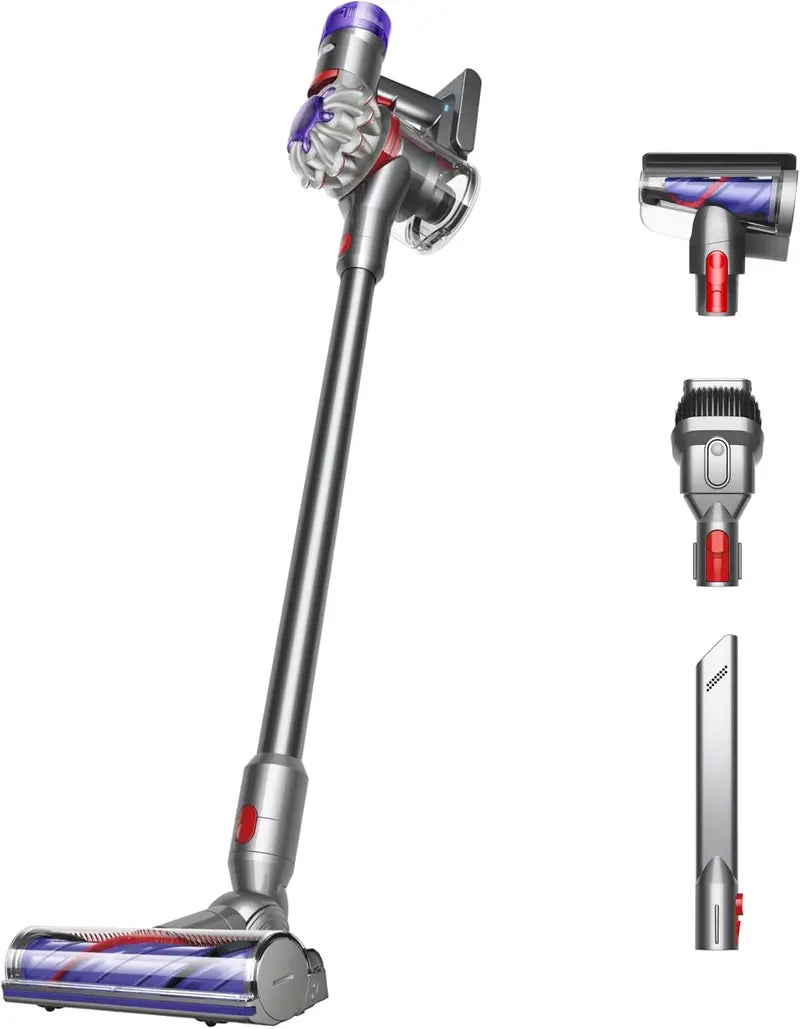 Dyson V8 Cordless Vacuum: 115AW, 2 Power Modes & 40-Min Runtime — Converts to Handheld, Detangles Hair on Hard Floors & Carpets