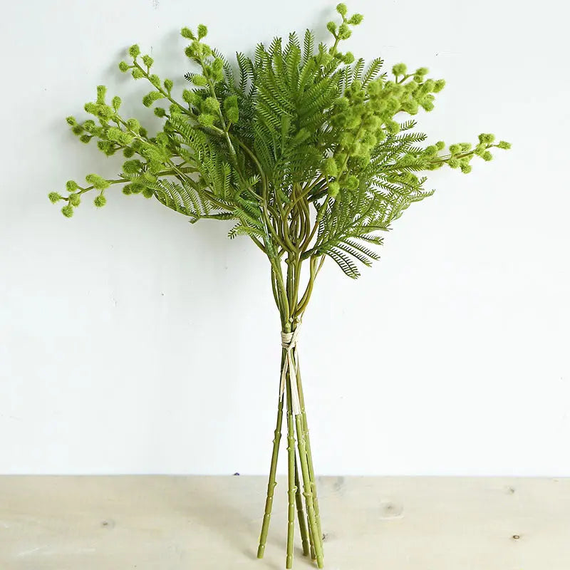 Acacia Silk Flower Stem  Delicate Faux Branch for Modern Home & Event Styling