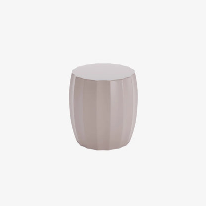 Table d'appoint ronde en magn sie rose p le Grenade