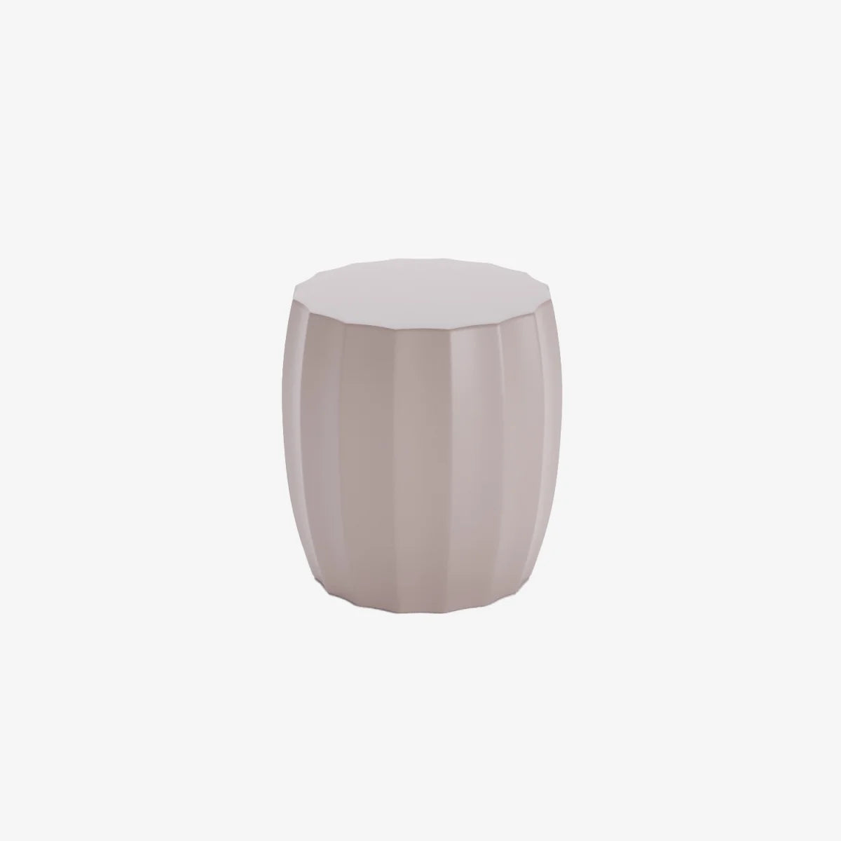 Table d'appoint ronde en ciment rose p le Grenade