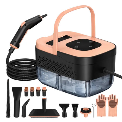 1500W Multi-Surface Steam Cleaner with 1.25L Boiler and 12 Cleaning Accessories