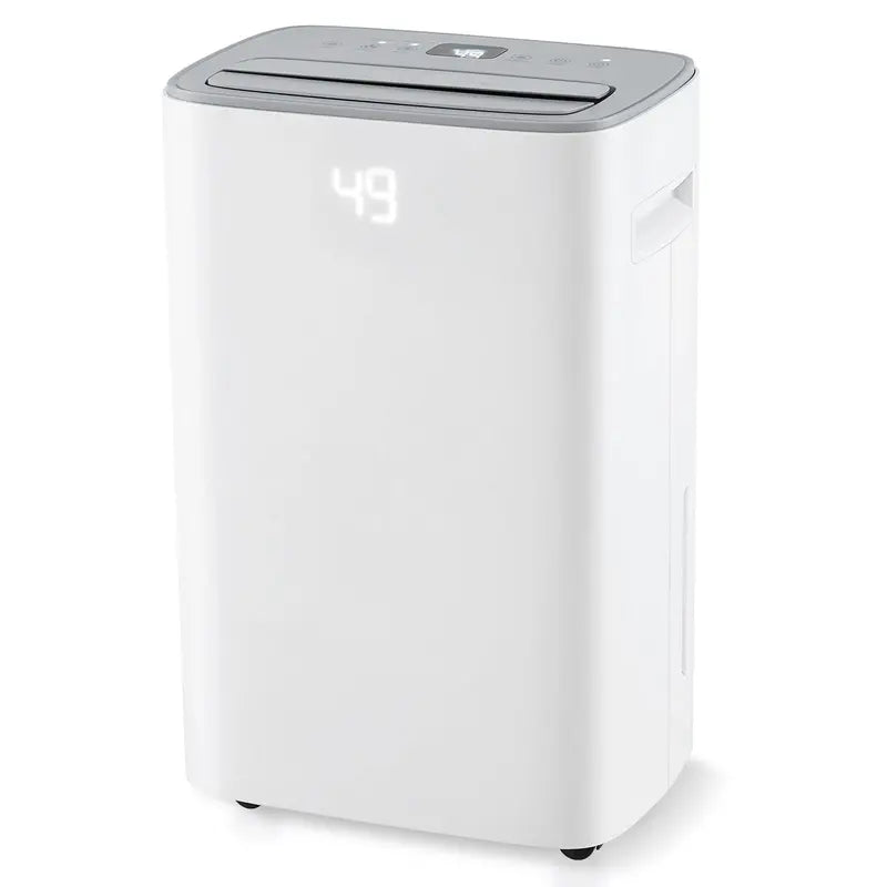 52-Pint Portable Dehumidifier for Basements  Supports 4,500 Sq. Ft with Auto/Manual Drain Options