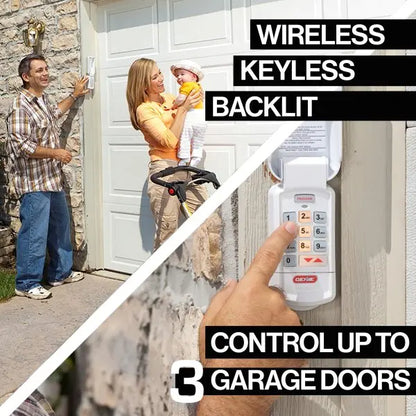 0.75 HP Chain-Drive Garage Door Opener  Quiet Operation with Battery Backup & Smart Features