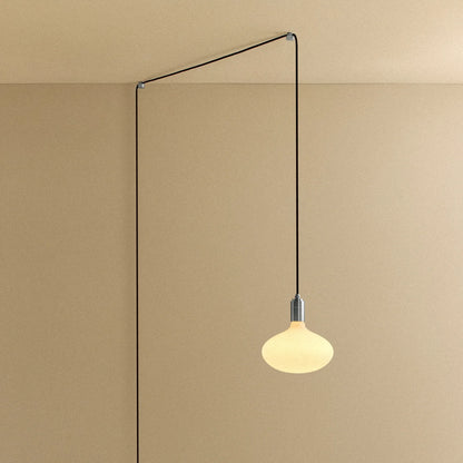 Oval II Plug-In Pendant Light in Stainless Steel
