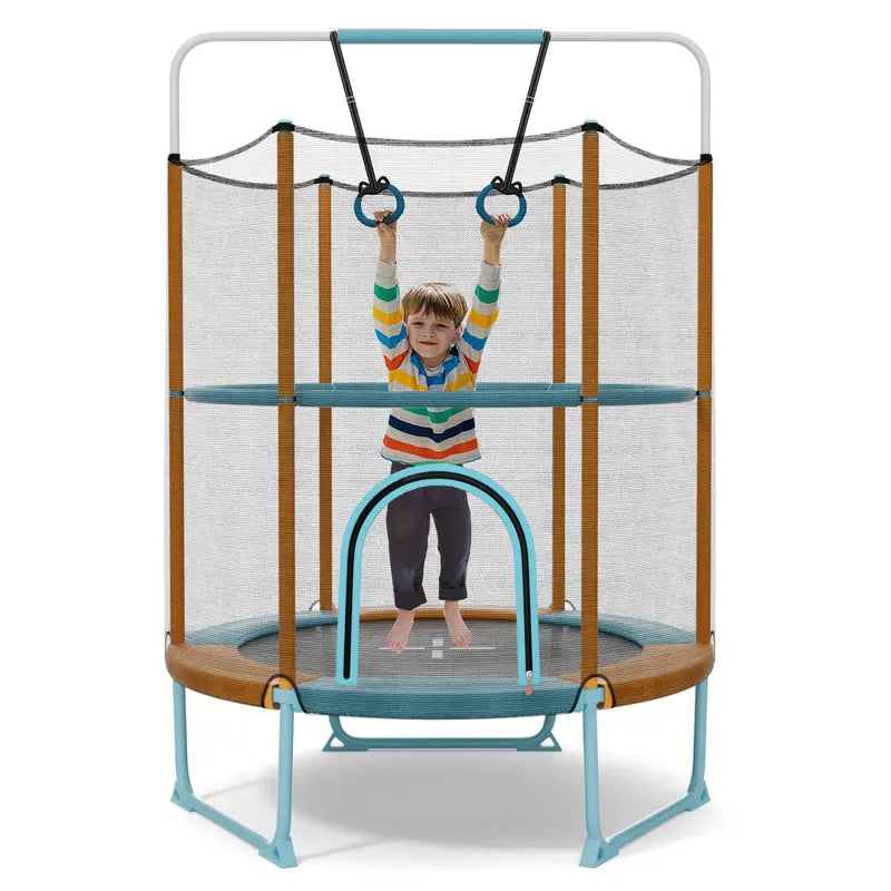 60-Inch Kids’ Trampoline with 3-in-1 Toddler-Safe Configuration