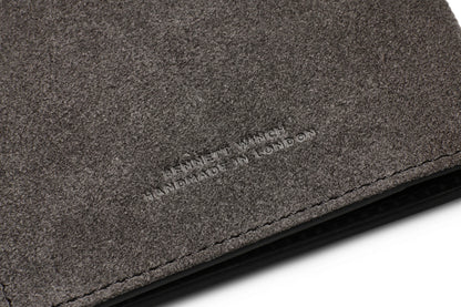 Suede Passport Wallet - Storm Grey