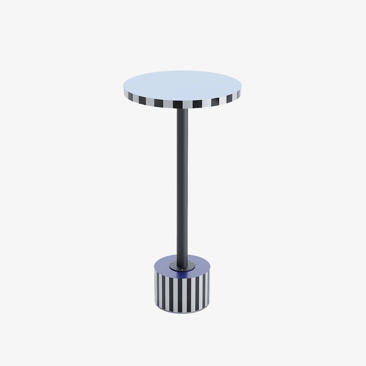 Table d appoint ronde originale couleur bleue Jasmin