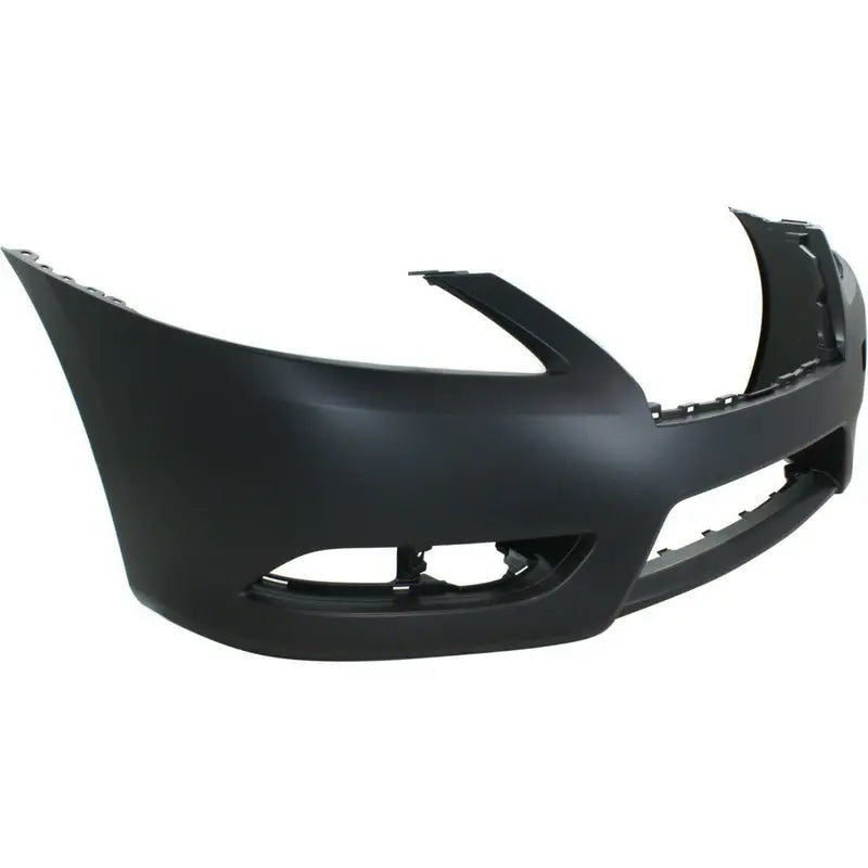 Primed Front Bumper Cover For 2013 2014 2015 Nissan Sentra w/ fog lamp holes