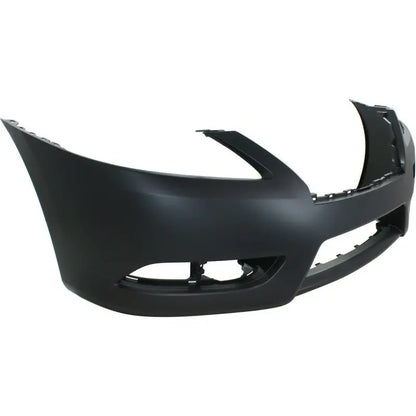 Primed Front Bumper Cover For 2013 2014 2015 Nissan Sentra w/ fog lamp holes