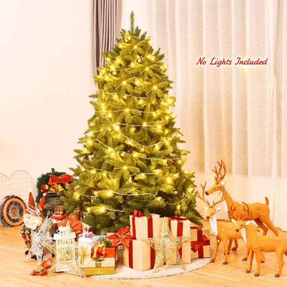 6-Foot Unlit Artificial Christmas Tree  Realistic Fir Silhouette