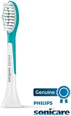 Philips Sonicare Kids 7+ Replacement Brush Heads, 2 Pack, Turquoise & White, Standard HX6042/94