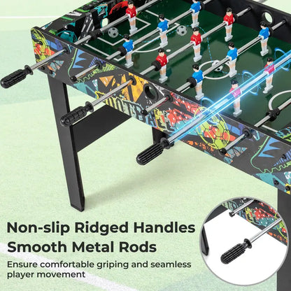 Detachable-Leg Soccer Table for Compact Indoor Use in Homes, Offices, or Bars