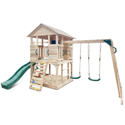 Lifespan Kingston Kids’ Cubby House Featuring a 2.2-Meter Green Slide