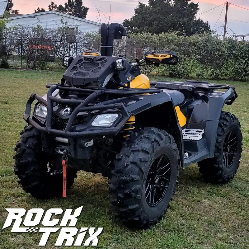 Set of 4 Matte Black 15¡Á7 ATV/UTV Wheels  4¡Á137 Bolt Pattern, 4+3 Offset  Compatible with Can-Am Commander, Defender, Maverick &amp; More