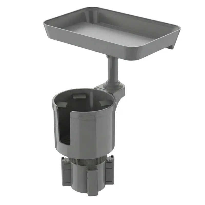 Rotating Car Cup Holder Tray with 360° Swivel and Adjustable Expandable Base