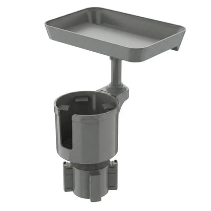 Rotating Car Cup Holder Tray with 360° Swivel and Adjustable Expandable Base