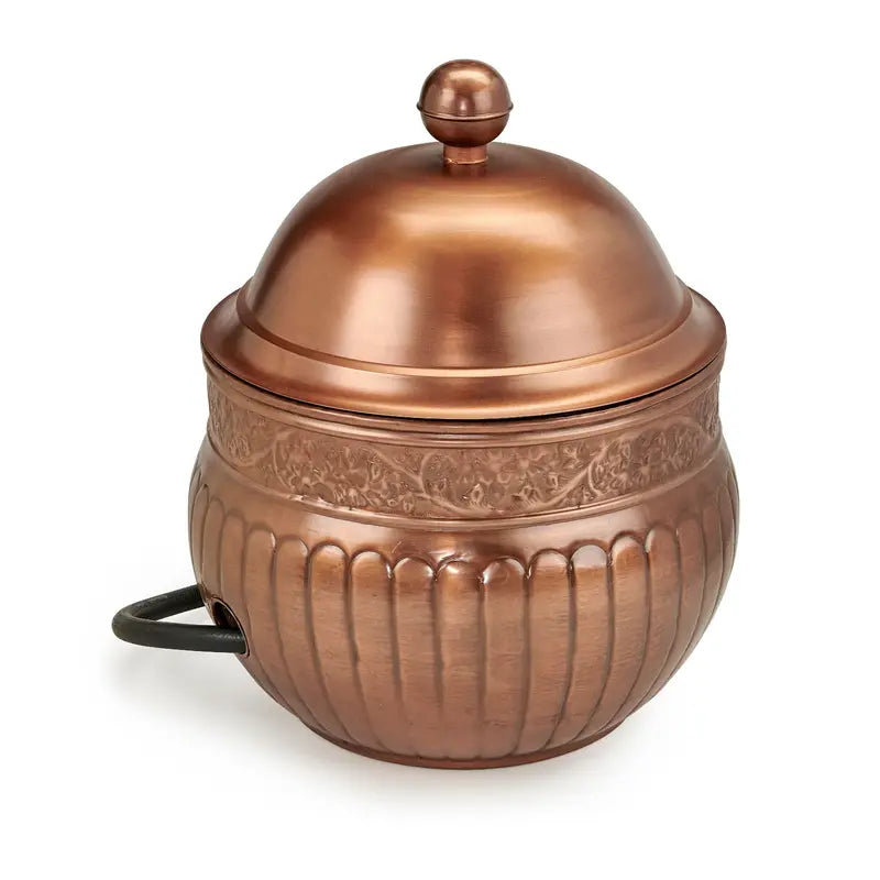 Good Directions La Jolla Hose Pot with Lid, Copper Finish  Holds 150 ft. Hose