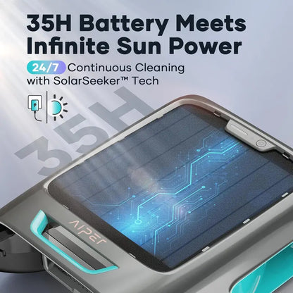 AIPER Surfer S2 Solar-Powered Pool Skimmer  APP-Controlled, Smart Navigation & Dual Charging