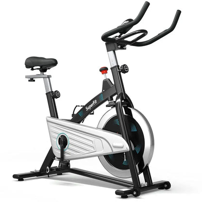 Magnetic Resistance Stationary Bike with Quiet Belt Drive and Ergonomic Design