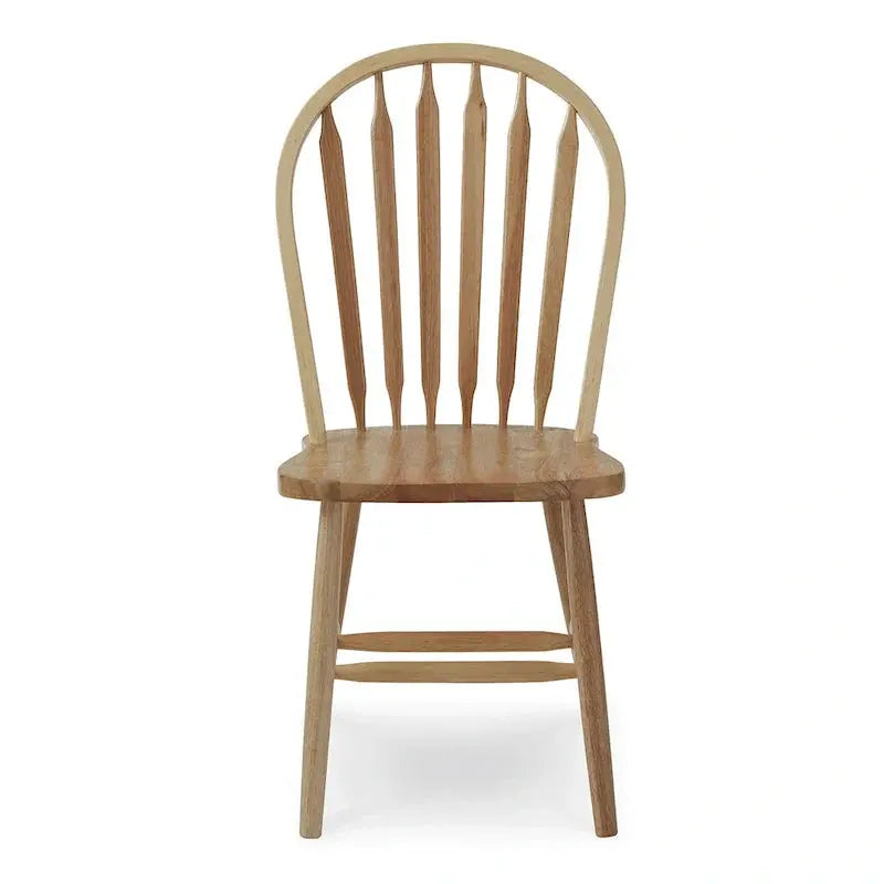 Windsor-Style Solid Wood Dining Chair  Classic Arrowback Design for Formal or Casual Spaces