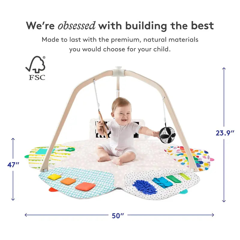 Lovevery Award-Winning Play Gym & Mat | Montessori-Inspired | Sustainably Sourced | Infants to Toddlers