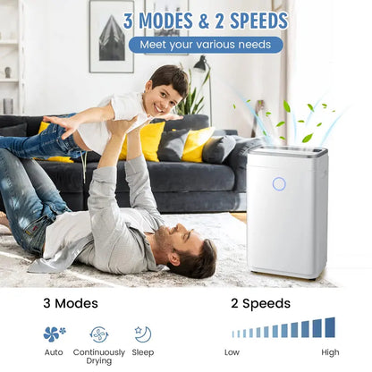 60-Pint High-Capacity Dehumidifier for Spaces up to 4000 Sq. Ft  Digital Display & Large Tank