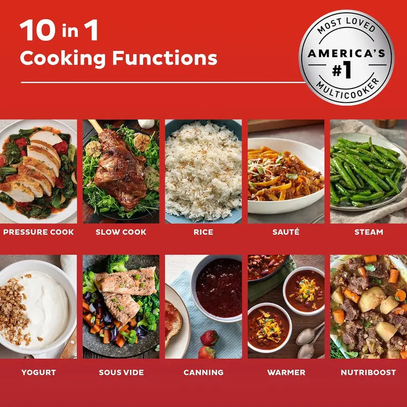 Pot Pro Plus 6-Quart Wi-Fi Smart 10-in-1 Cooker with App & 800+ Recipes