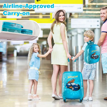 Toddler Travel Luggage Set  Navy 2-Piece Spinner Suitcase Bundle for Young Travelers