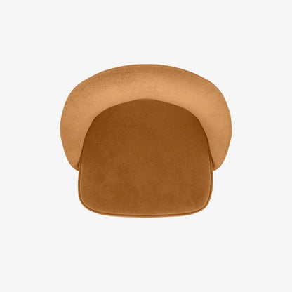 Chaise en velours camel