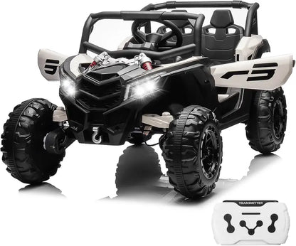 JOYRACER Kids RC Car  4×150W Motors, Shock Absorption, Bluetooth Audio, MP3, LED Headlights