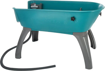 Booster Bath X-Large Elevated Pet Bathing Station  Blue Ergonomic Wash Platform