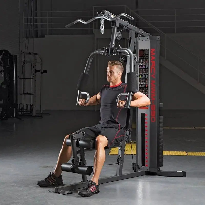 Marcy MWM-990 Dual-Function Home Gym System  150-Pound Weight Stack for Full-Body Strength Training