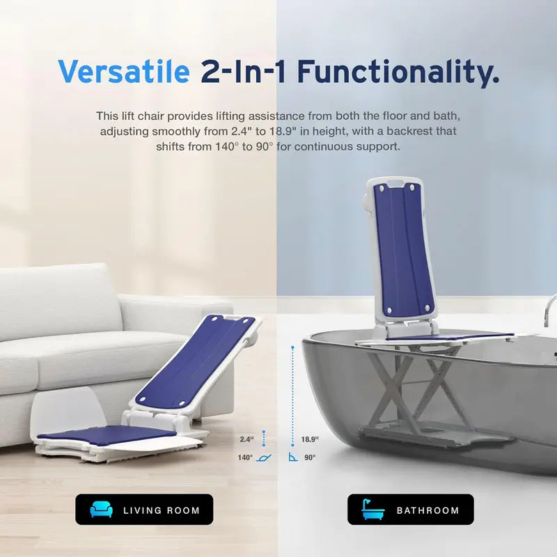 AYDMED 2-in-1 Electric Lift Recliner Chair  Waterproof Design, 308 lb Capacity, Zero-Gravity Support
