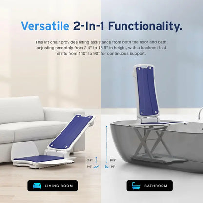AYDMED 2-in-1 Electric Lift Recliner Chair  Waterproof Design, 308 lb Capacity, Zero-Gravity Support