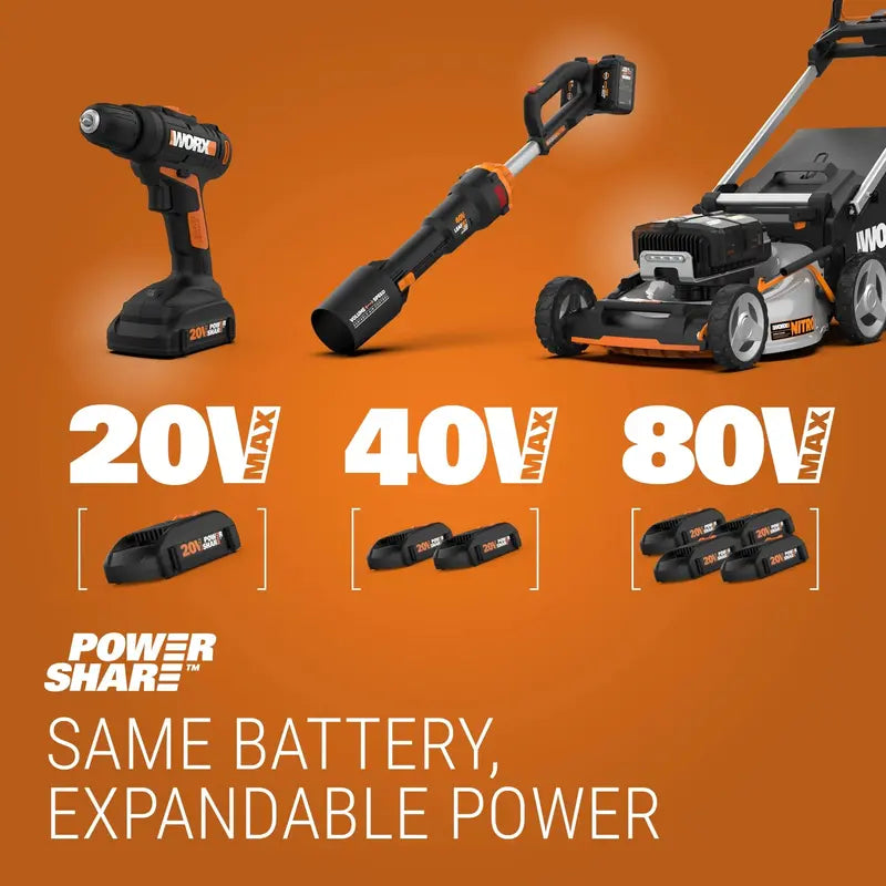 Worx WG322 20V Cordless 10-Inch Pole Saw and Chain Saw Combo  Power Share Compatible